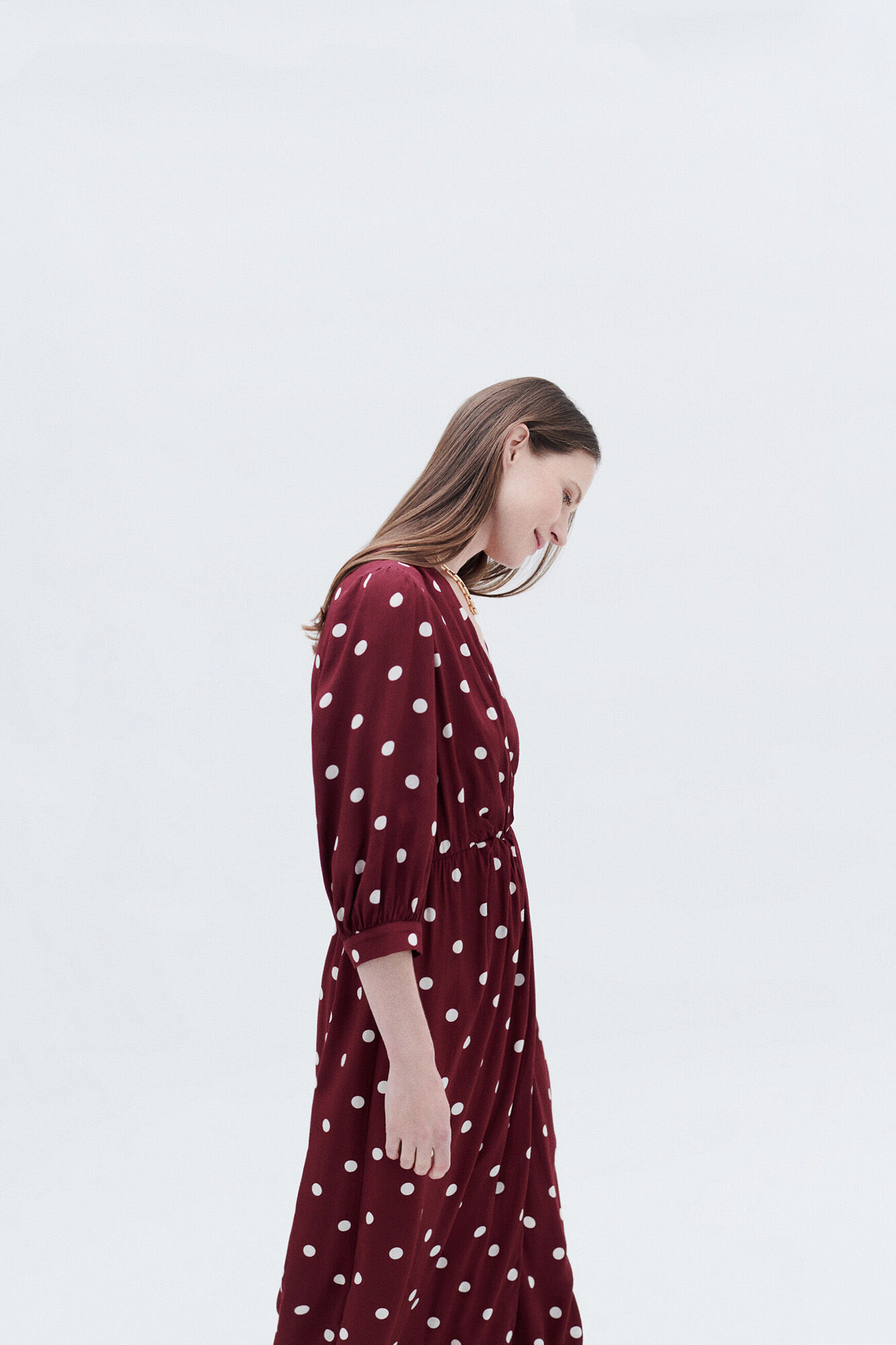 Vestido lunares online cortefiel