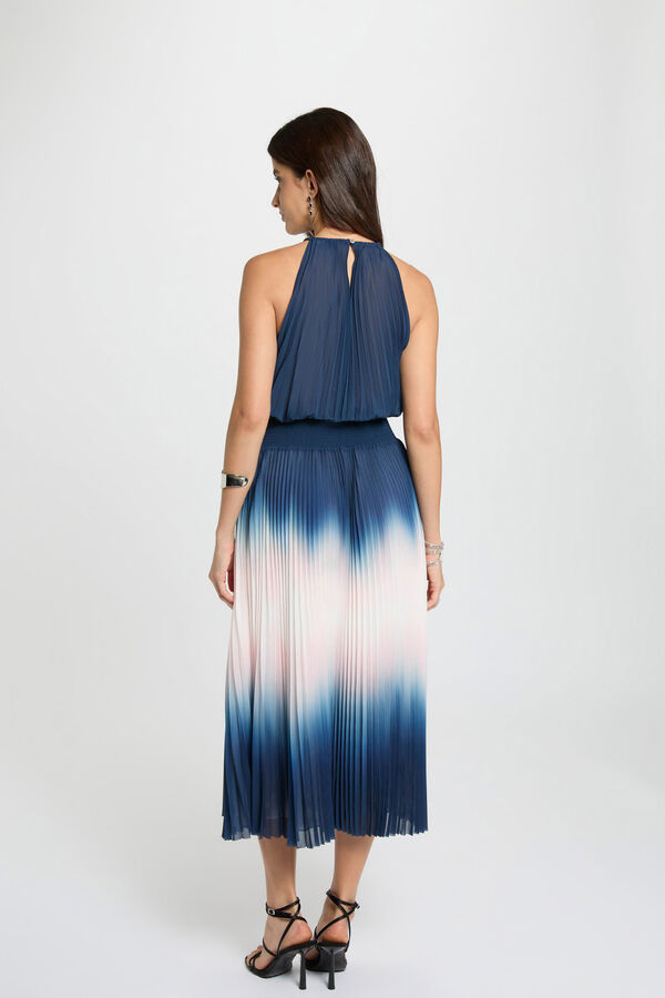 Morgan Vestido comprido plissado Multicolorido