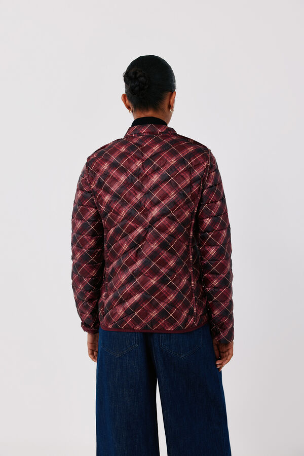 Cortefiel Reversible down puffer jacket Maroon