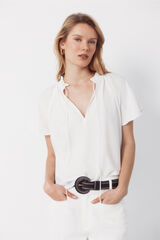 Cortefiel Raglan sleeve blouse Ivory