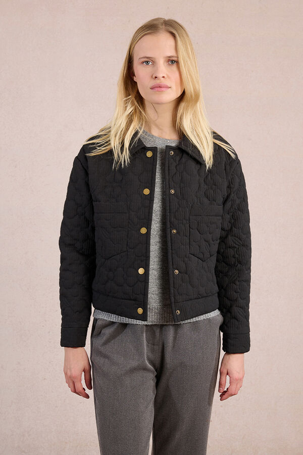 Molly Bracken Casaco acolchoada floral Preto