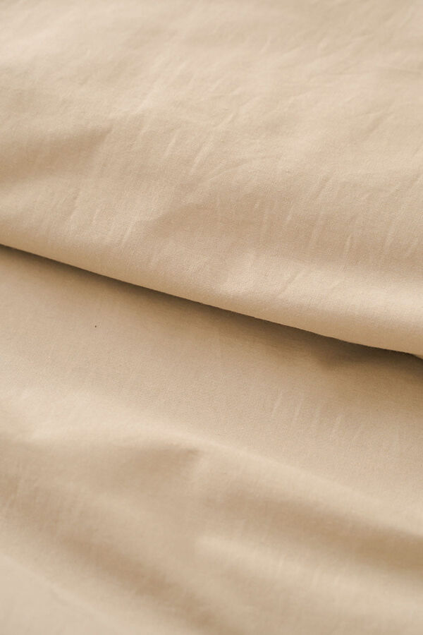 Bassols Capa de edredom de algodão Tostado