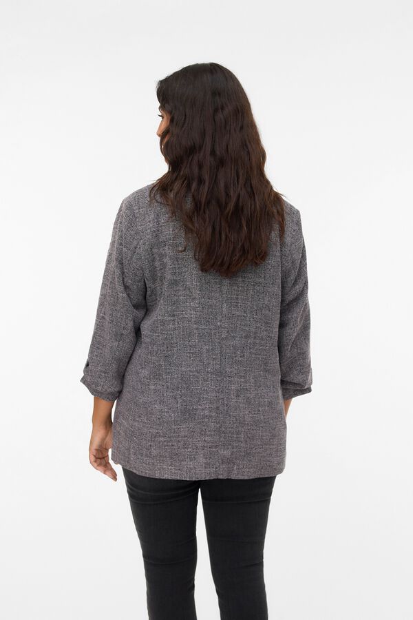 Vero Moda Curve Blazer fluida texturizada Cinzento