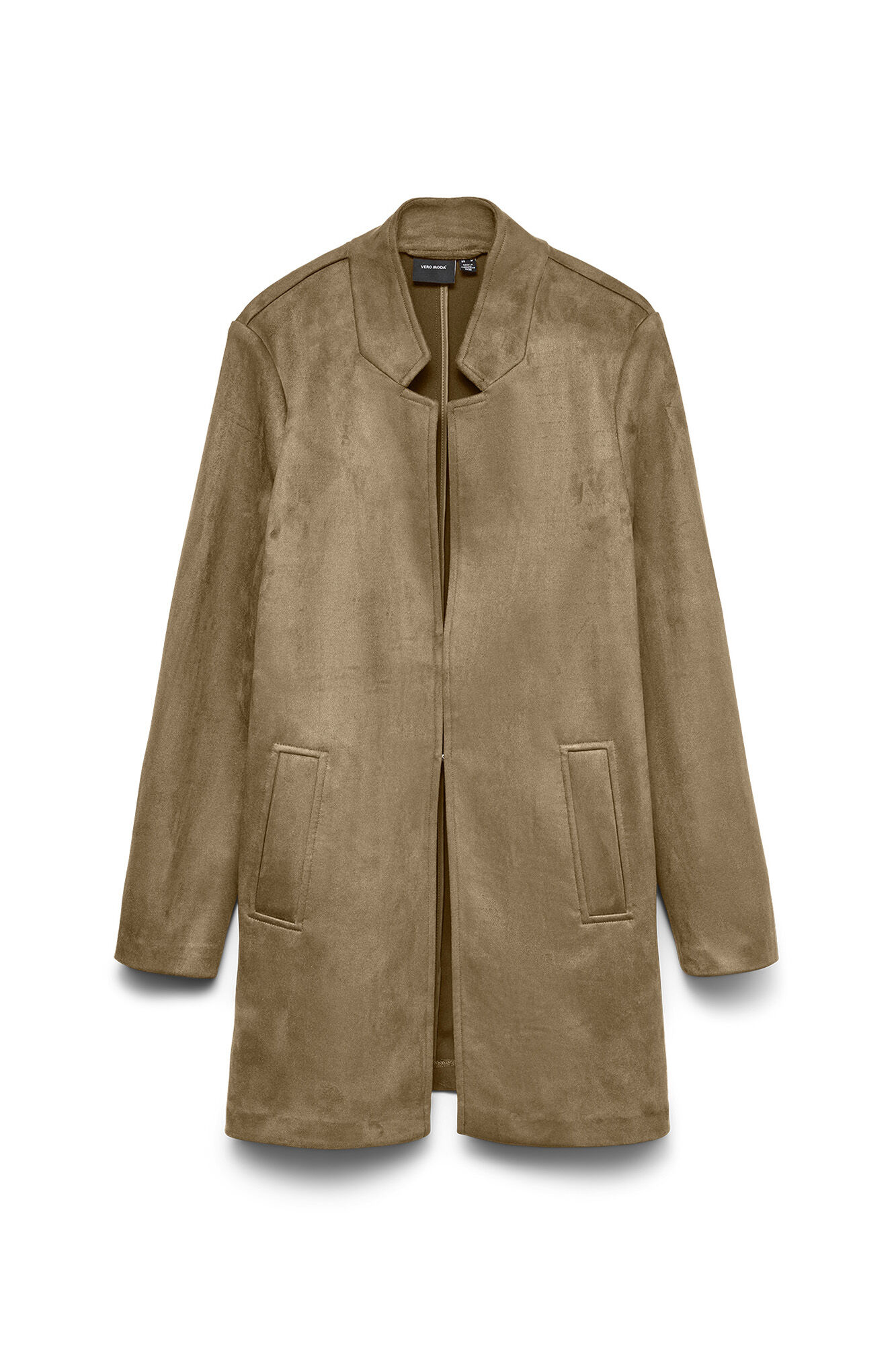 Vero Moda Casaco comprido efeito camur&ccedil;a