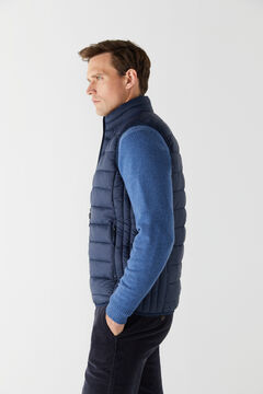 Cortefiel Ultralight quilted gilet Navy