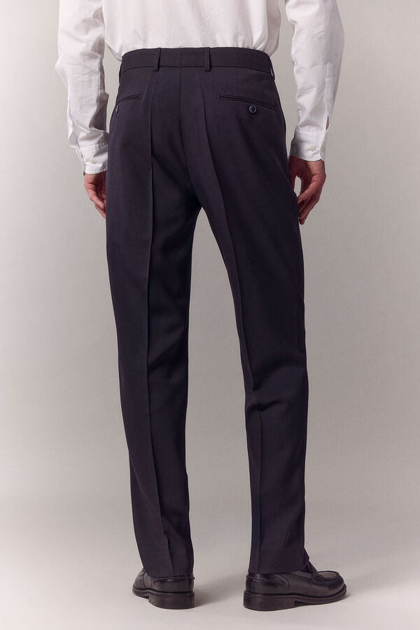 OOTO Pants with angled flap Navy
