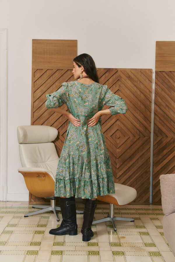 Jaase Vestido midi Monday Verde