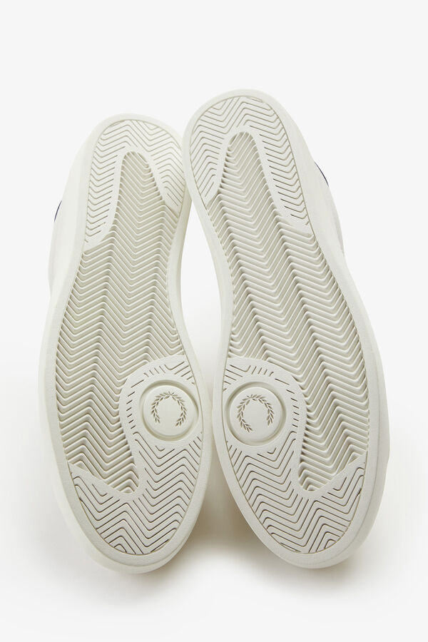 Fred Perry Sapatilhas Spencer pele Ecru