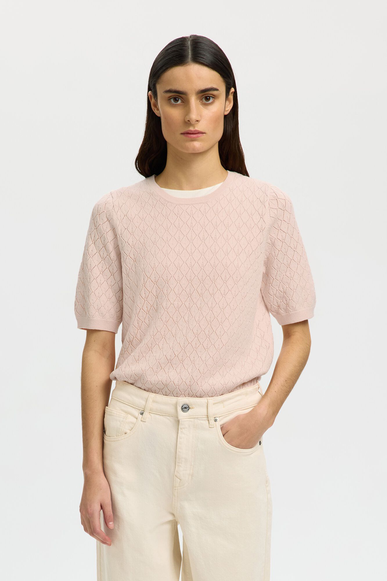 Selected Jersey de manga corta de punto