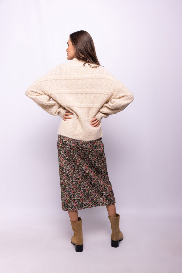 Object Saia estampada em jacquard Roxo