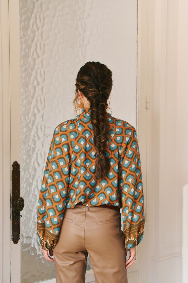 Jaase Blusa fluida Bianca Multicolorido