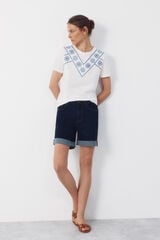 Cortefiel Jeans shorts Blue