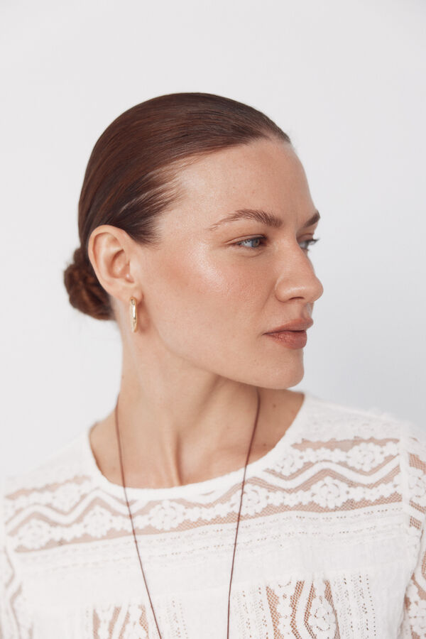 Cortefiel Lace top White