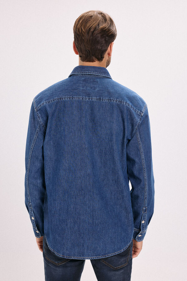 Jack & Jones Camisa regular fit denim Azul