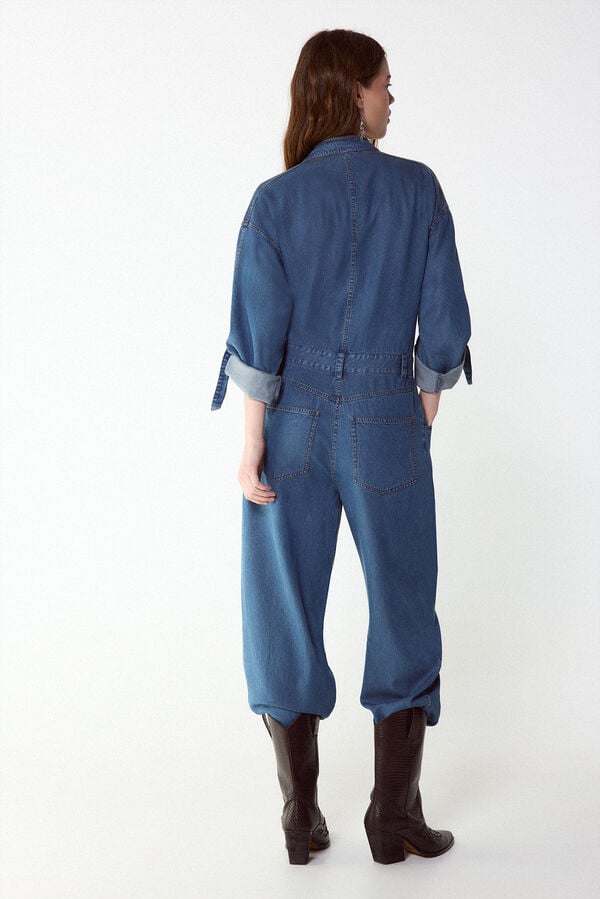 Slowlove Mono vaquero cargo Azul oscuro