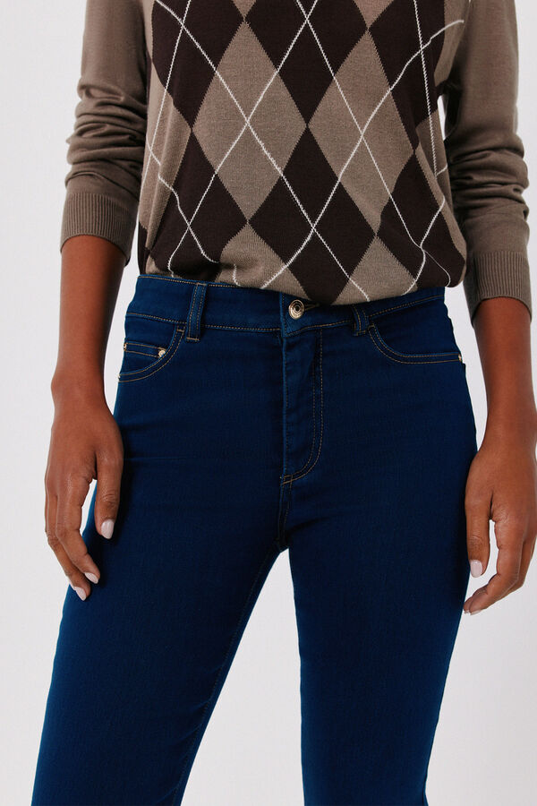Cortefiel Sensational cropped flare jeans Blue