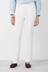 Cortefiel Straight jeans White