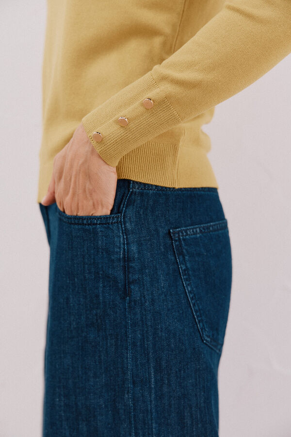 Cortefiel Short-sleeved jumper Green