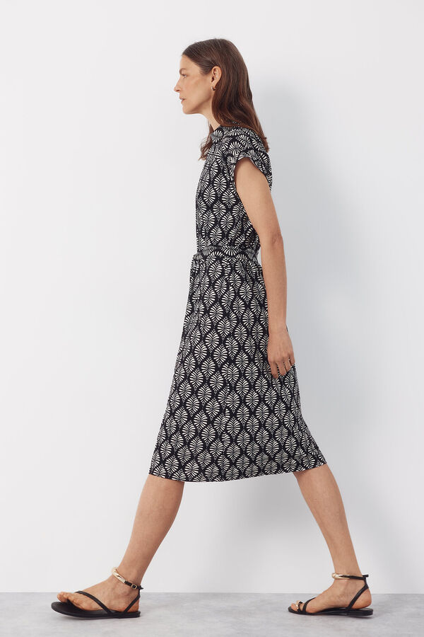 Cortefiel Shirt dress Printed grey