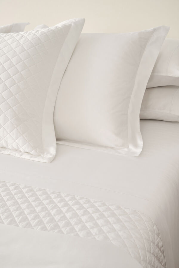 Cortefiel New York Beige Bedsheet Set cama 180-200 cm White