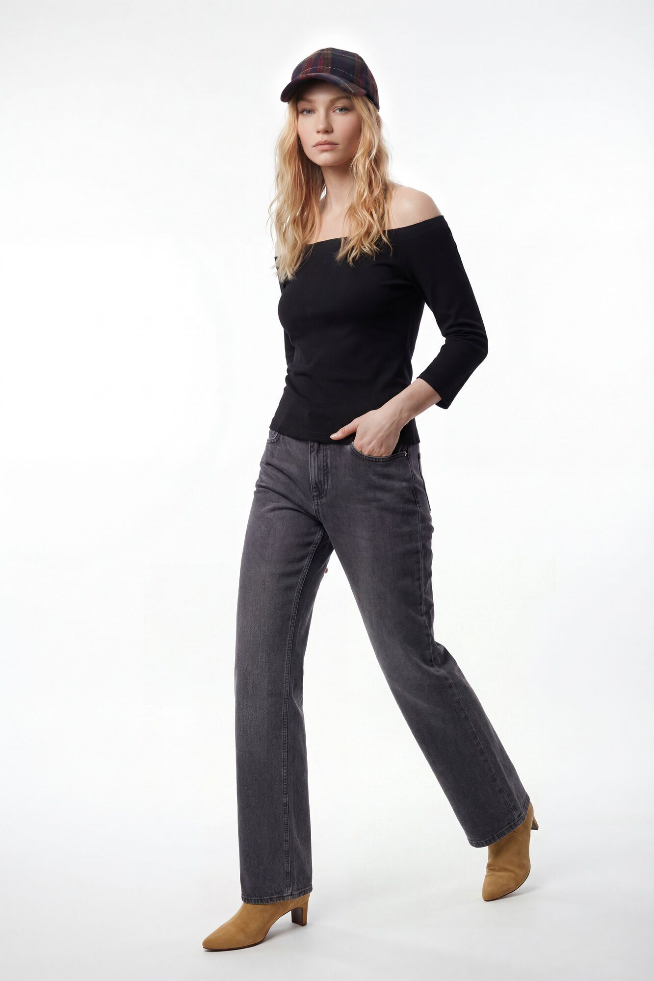 Vero Moda Camiseta de algod&atilde;o com manga 7/8