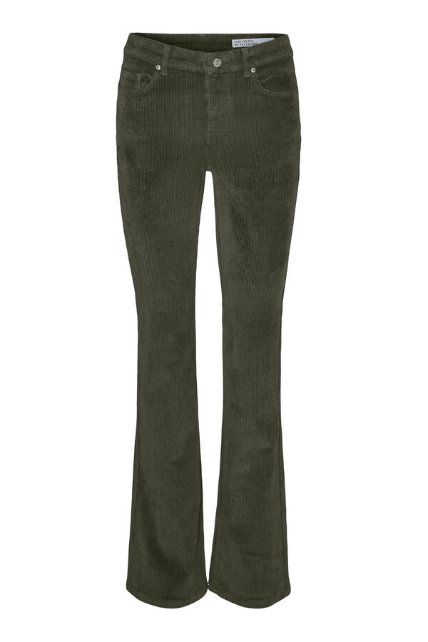Vero Moda Calça calça boca de sino Verde