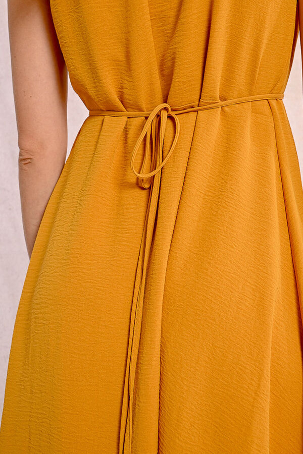 Molly Bracken Vestido curto com decote halter Dourado