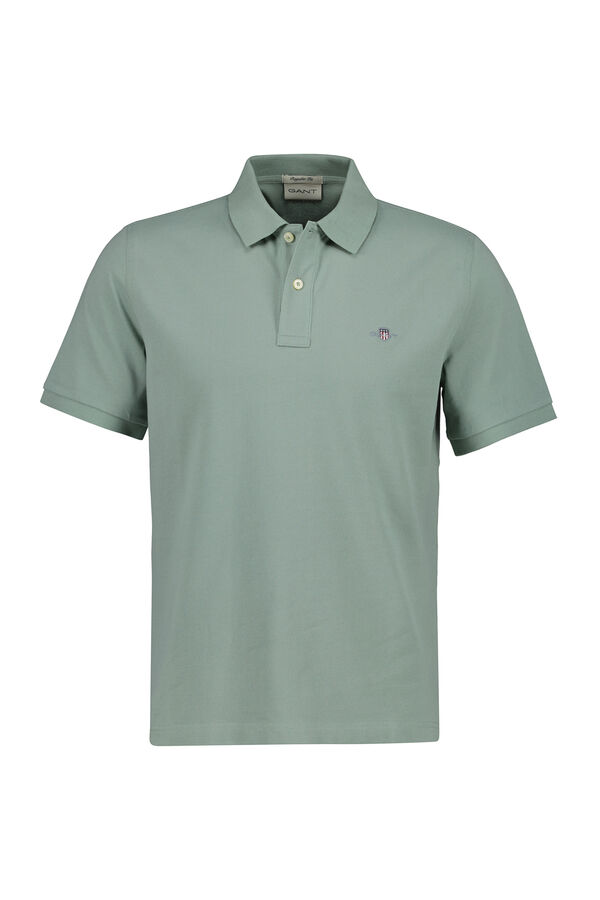 Gant Piqu&eacute; Regular Fit polo shirt SHIELD Purple