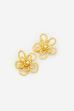 Cortefiel Flower earrings Yellow