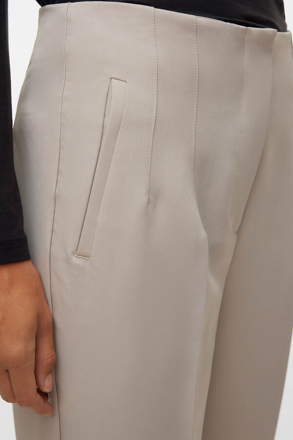 Vero Moda Calças compridas de vestir Cinzento