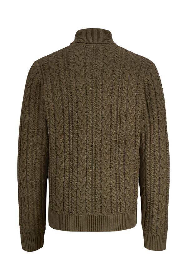 Jack & Jones Camisola de gola alta em algod&atilde;o Castanho