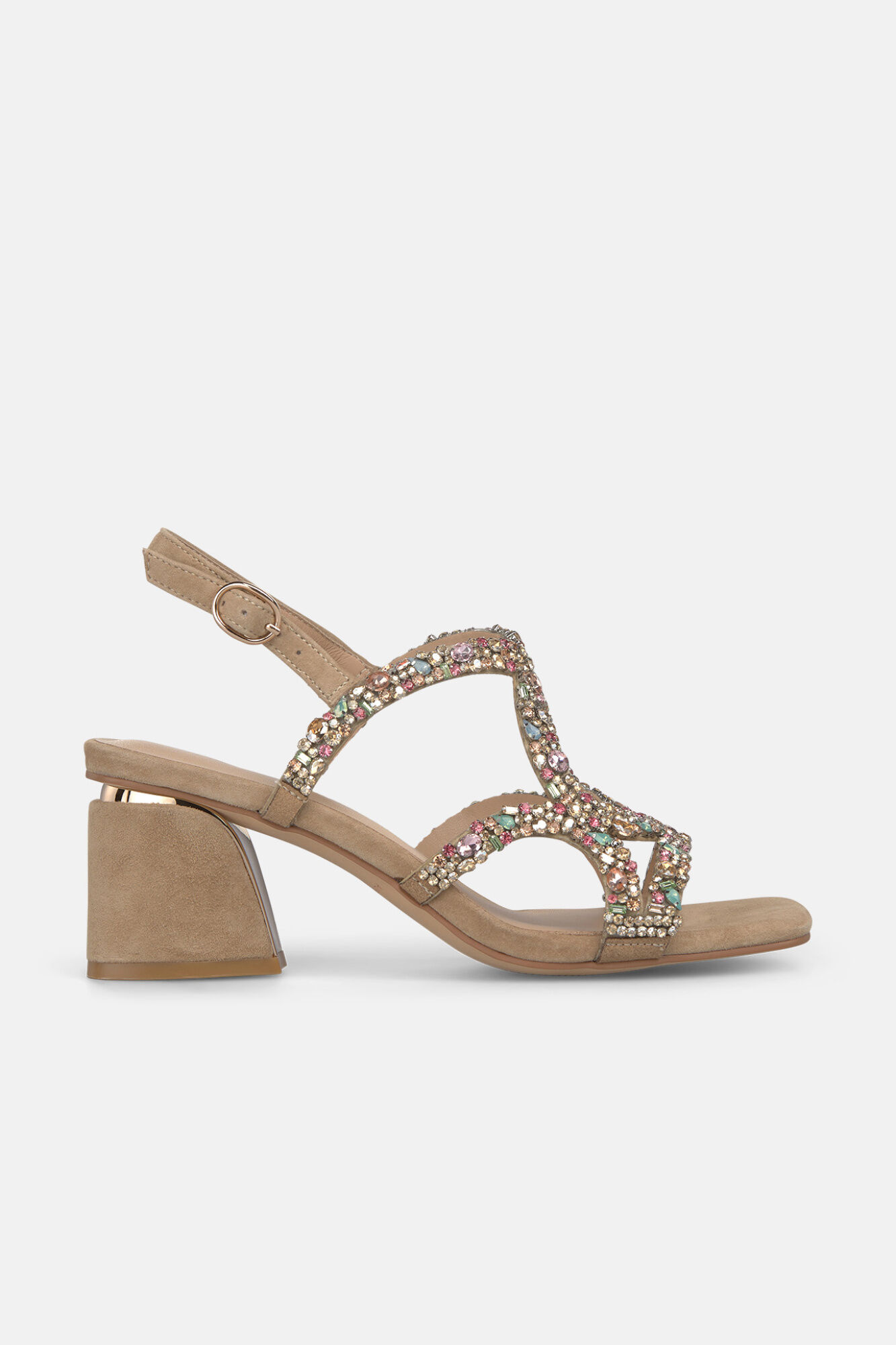 Alma en Pena Sand&aacute;lia de pedraria de tiras finas