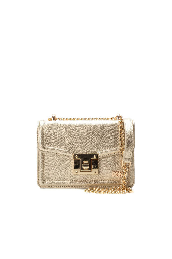 Bolso pequeño metalizado cadena