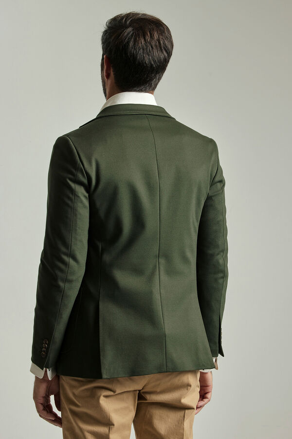 Cortefiel Jersey-knit blazer Green