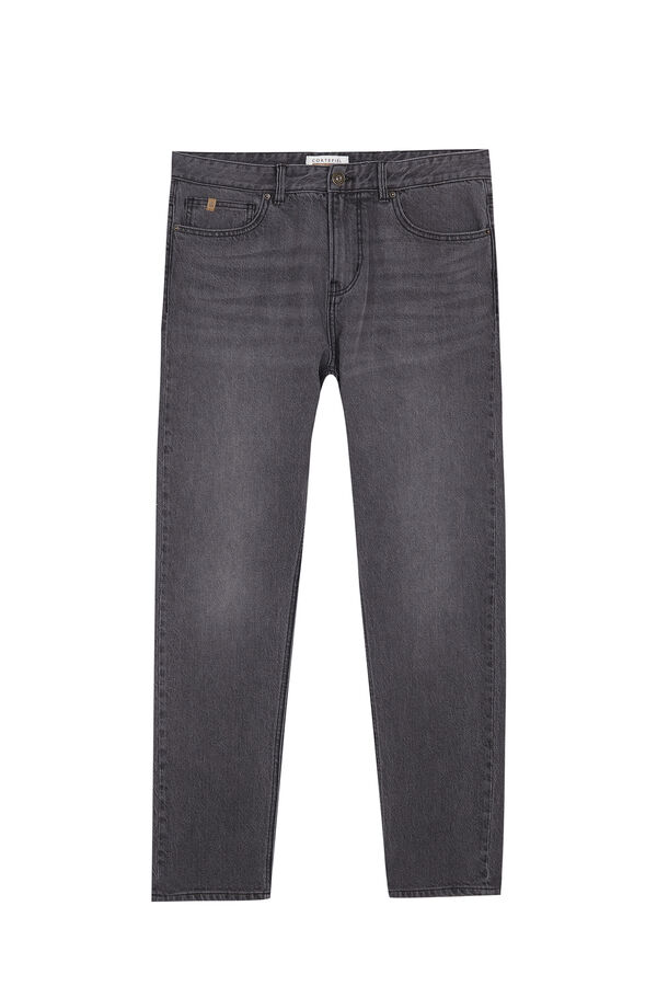 Cortefiel Cal&ccedil;as jeans slim fit Preto