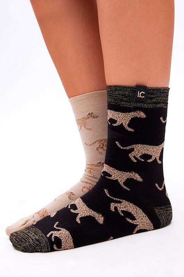 Lola Casademunt Pack calcetines Estampado marrón