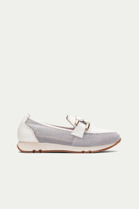 Cortefiel Kaira casual mesh loafer Ivory
