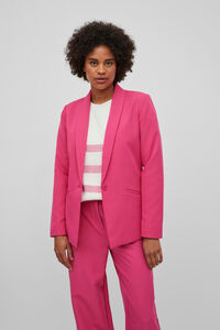 Cortefiel Classic-cut long-sleeved blazer Pink