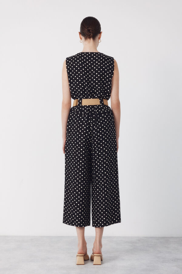 Cortefiel Belted jumpsuit Multicolour