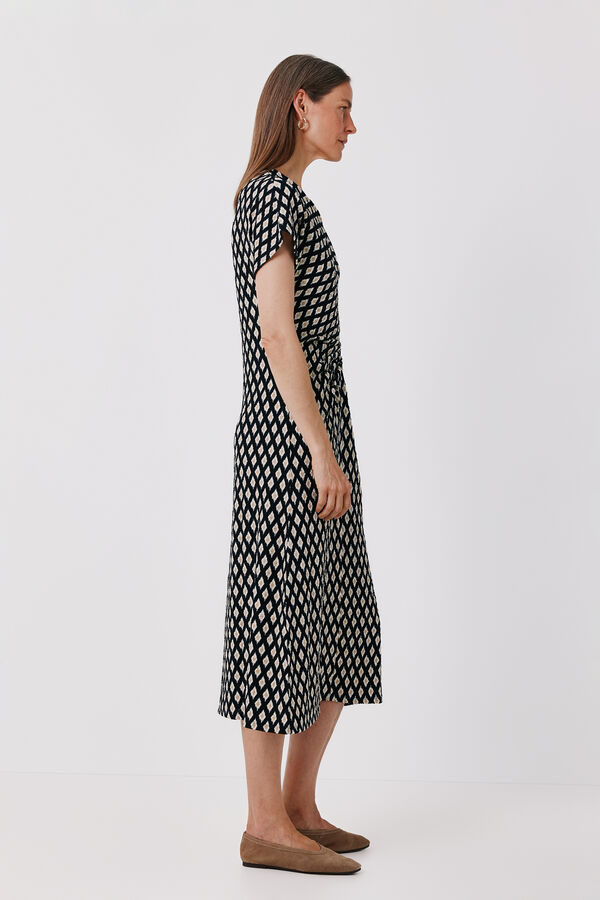 Cortefiel Gathered dress Multicolour