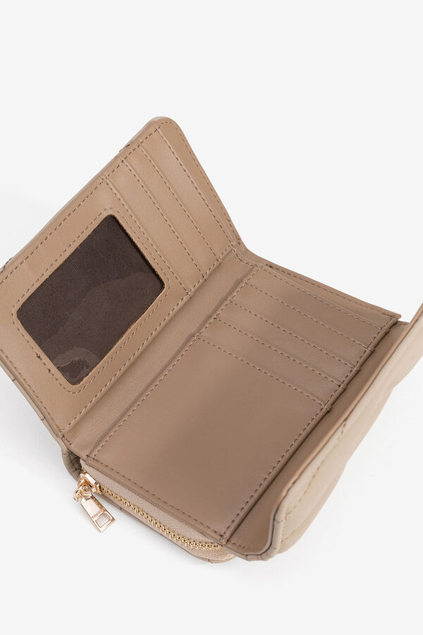 Vilanova Carteira acolchoada com aba Tostado