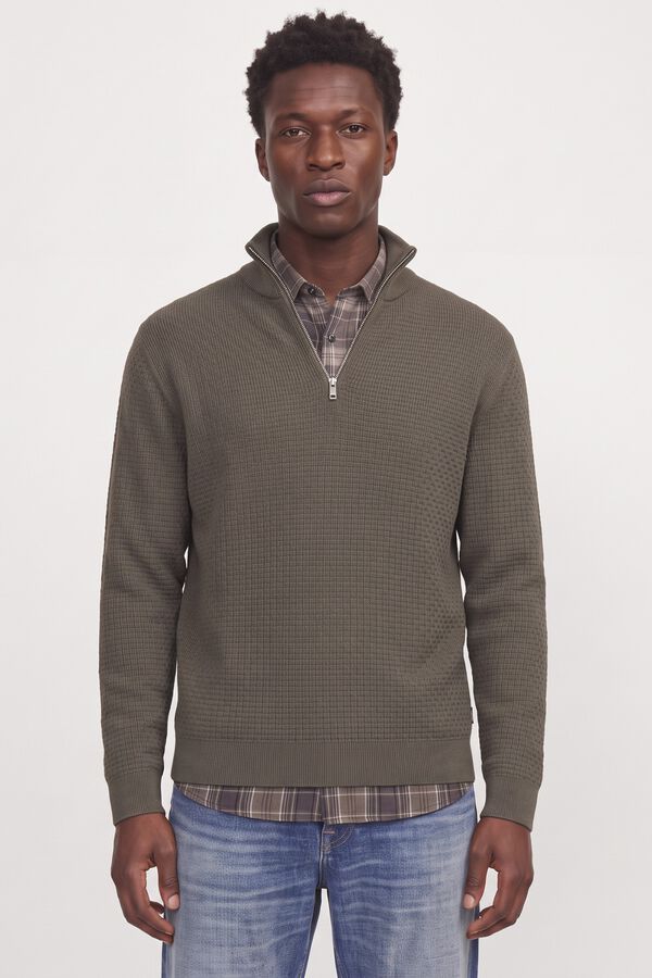 Jack & Jones Camisola regular em algod&atilde;o org&acirc;nico Cinzento