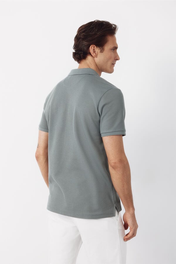 Cortefiel Polo shirt link structure Kaki