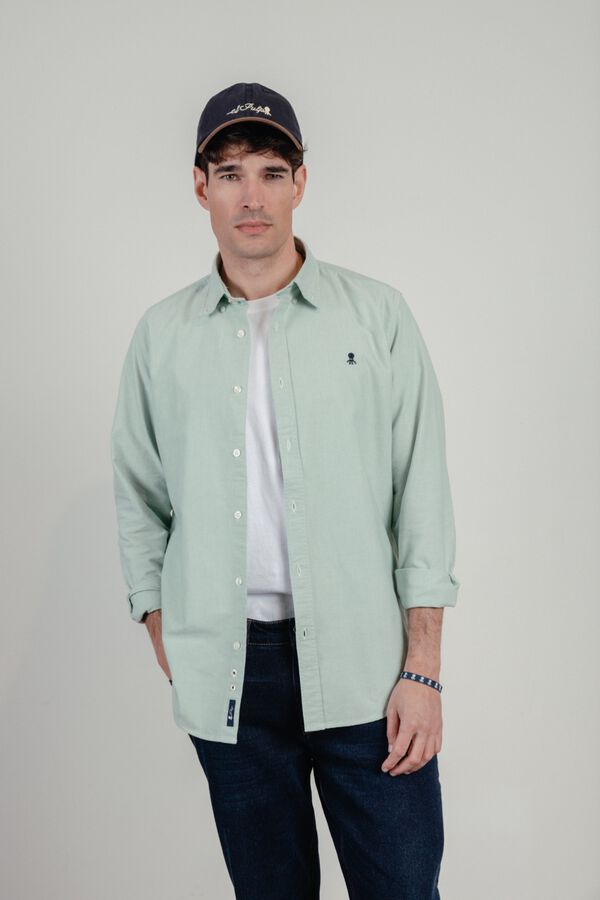 elPulpo Camisa casual oxford Verde