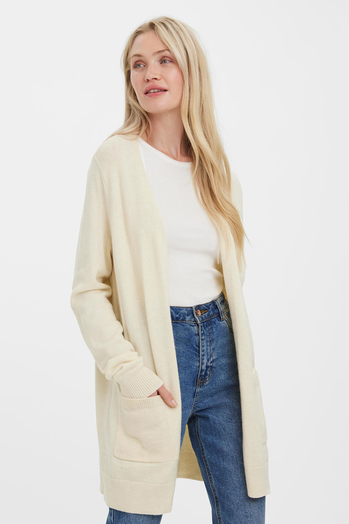 Vero Moda Casaco de malha b&aacute;sico