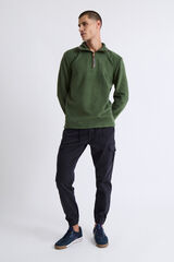 Williot Camisola Fecho-Éclair com polar meia Verde