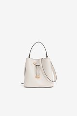 Vilanova Bolso Bucket con Corazones Beige