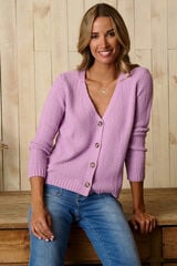 Polín Et Moi Cardigan botones Lila Lila
