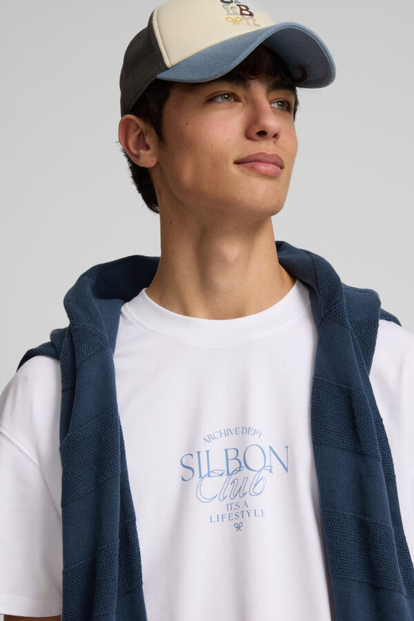 Silbon Camiseta silbon club com ajuste especial Branco