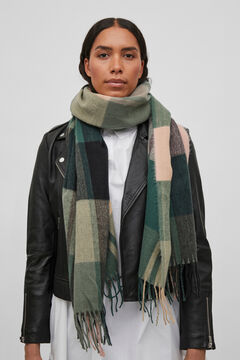 Cortefiel Women's scarf with fringing Green